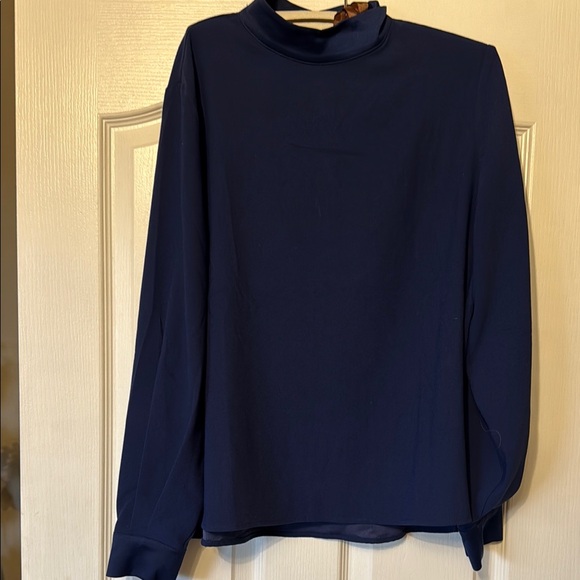 Elegant Navy Blue Women's Top - Picture 1 of 5